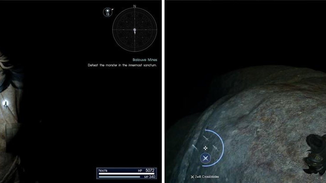 Jump onto the large statue at the end (left). Don’t forget to grab the Genji Gloves from its belly button (right).