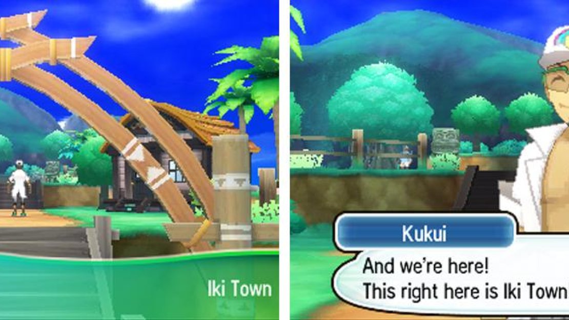 Iki Town is where you take your first steps as a Pokemon trainer.