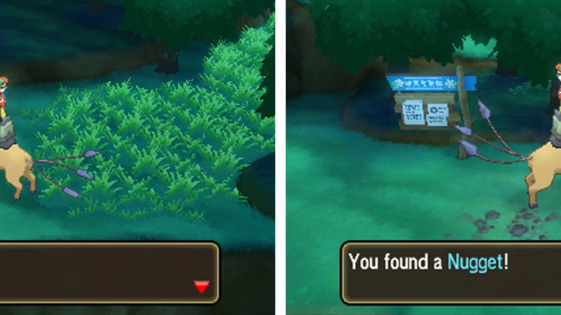 You can pick up items while riding Tauros too!