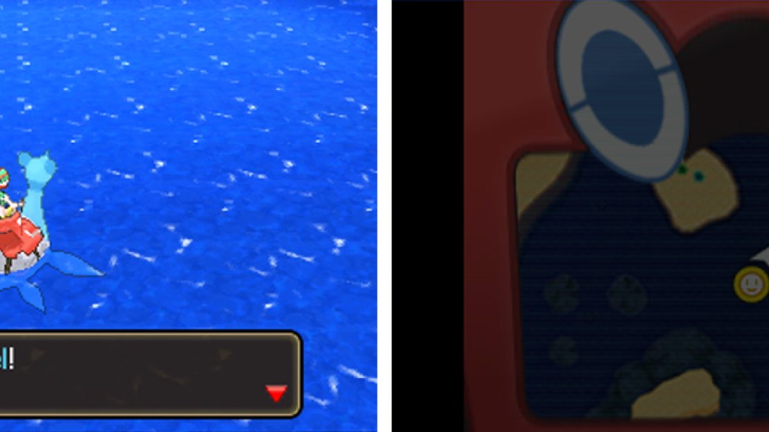 There are a few submerged items to be found.
