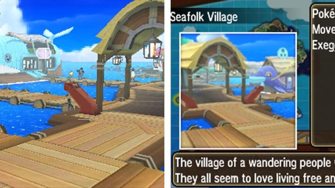 Seafolk Village is the only town on Poni Island.