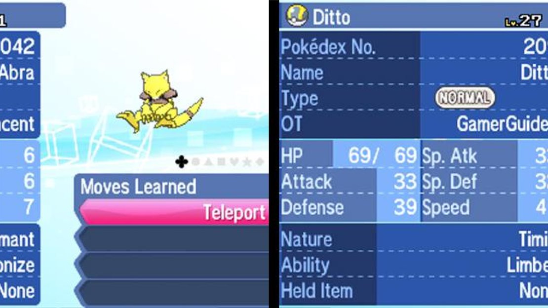 You can also use your Synchronize Pokemon while hunting for Ditto.