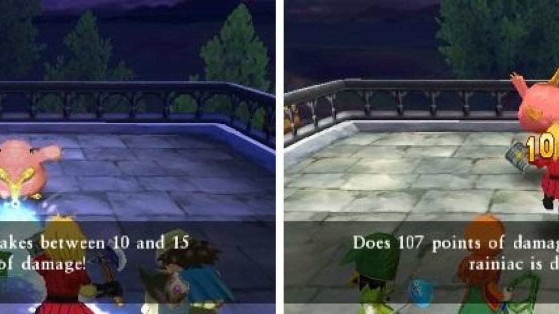 Rainiac’s frosty breath can hit all of your characters (left). Kiefer’s Focus Strength can really output a lot of damage (right).