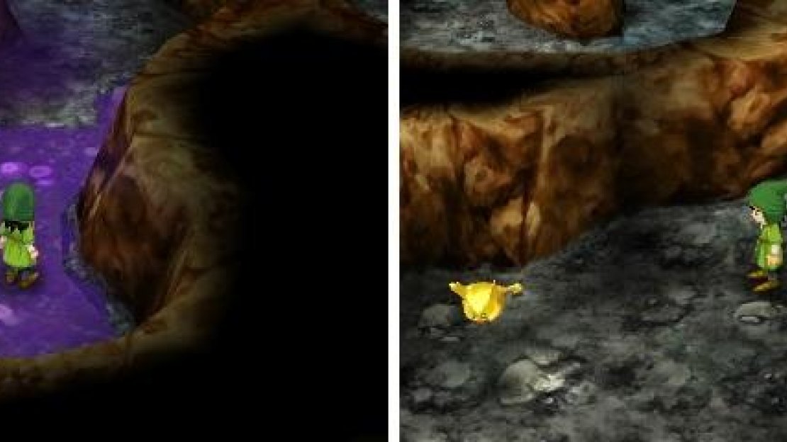 The poisonous waters can act like a shortcut (left), but you can always take the longer path around it (right).