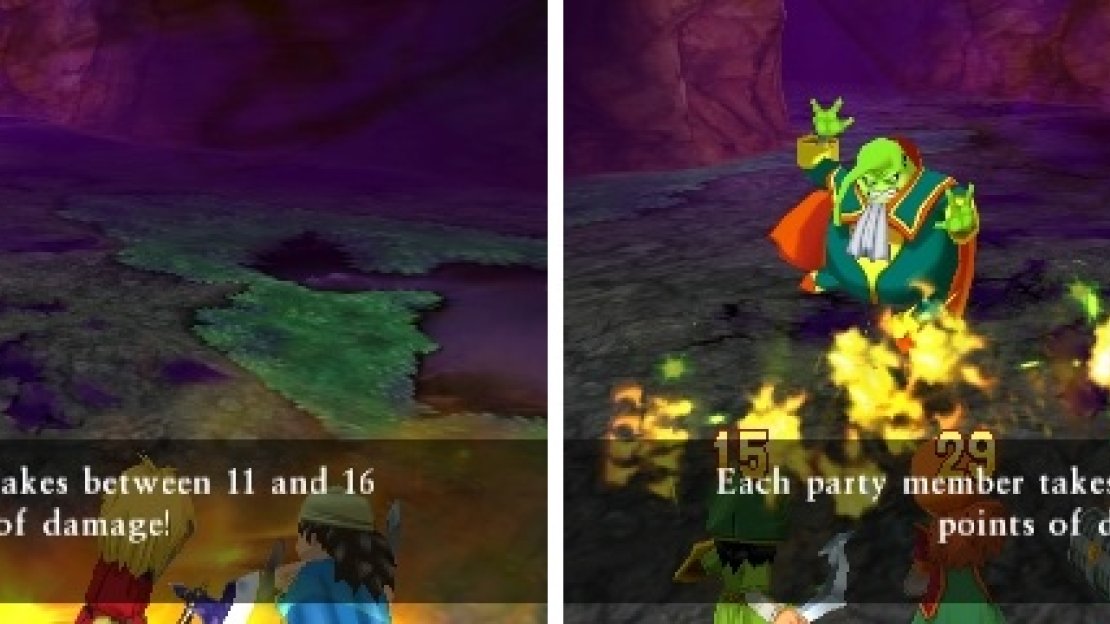 Both Sizz (left) and Sizzle (right) are spells that hit all of your party members.