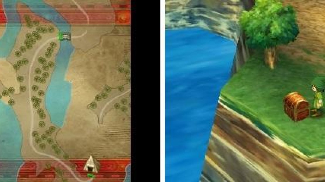 The location of the treasure chest containing the Magic Water.