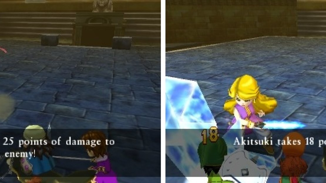 Zev is a huge help in the arena battles (left). Nava can be one of the more challenging battles in the game so far (right).
