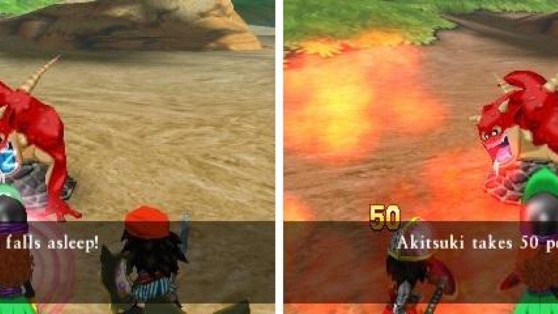 The Well Wisher can put your characters to sleep (left), as well as deal major damage with Frizzle (right).