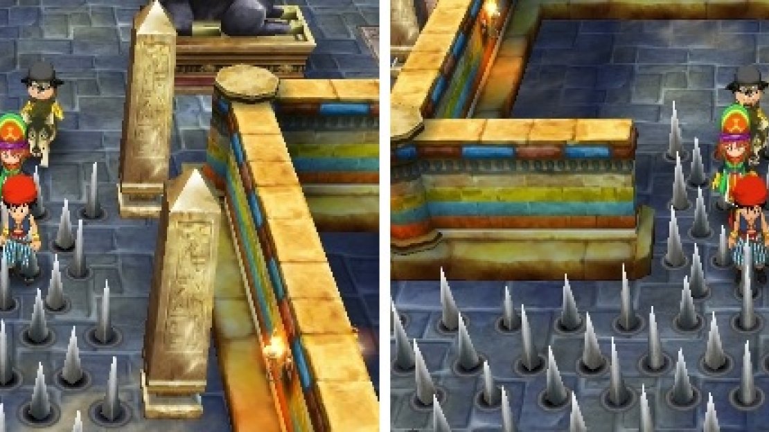 Avoid the spikes until you hit the button the will make them retreat into the ground.