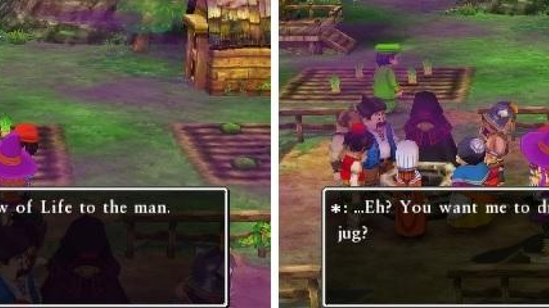 Use the Dew of Life as an item to try and offer it to the villagers, although they won’t be very gracious enough to accept your offer.
