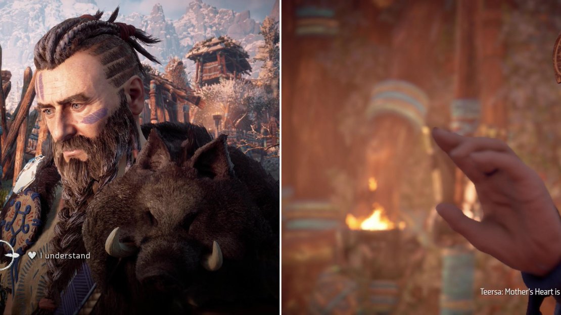 Rost will reveal his future plans to you, giving you the opportunity to make another trialogue decision (left). After some initial trouble at the gate a friendly High Matriarch will ensure you’re let inside (right).
