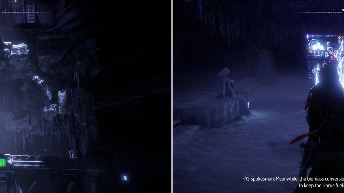 The violent purpose of this ancient building is proudly displayed (left), but more detailed information of the tools of war manufactured here can be found in various datapoints (right).