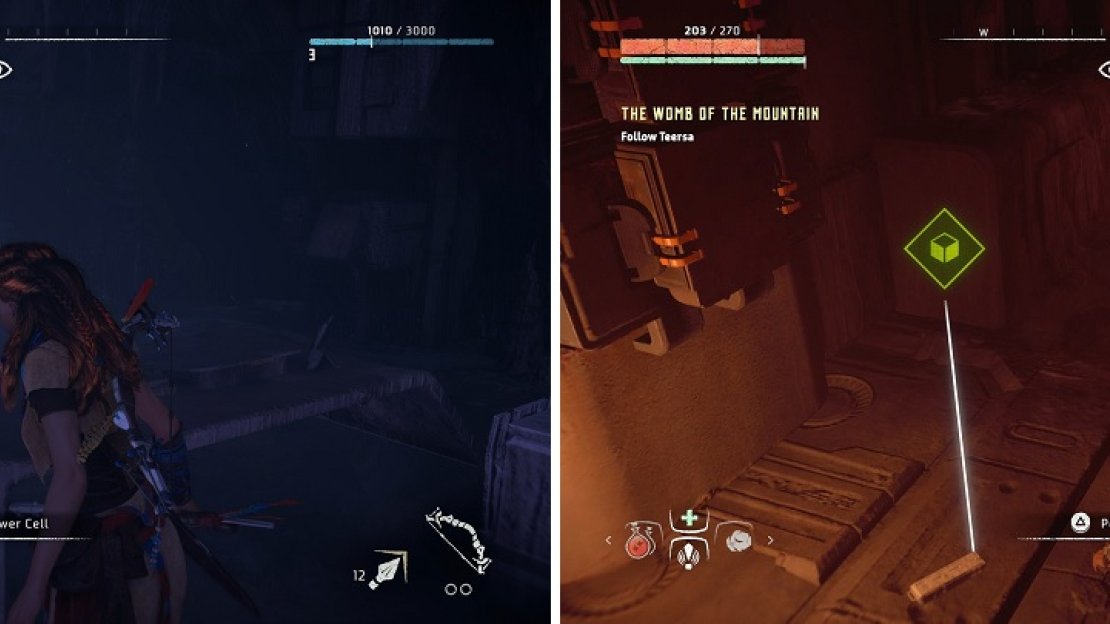 Apart from one (left), the remaining Power Cells can be found while doing main story missions.