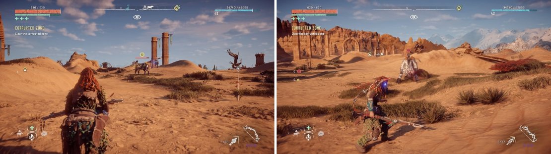 Keeping an eye on the alert circle above the enemies&rsquo; heads will help you in deciding whether to get ready for combat or not.