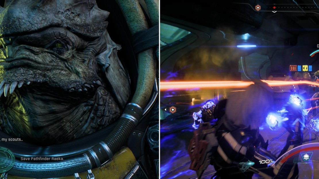After leaving the Archon’s chamber you’ll be presented with two rescue options - you only have time for one (left). Either way, you’ll have to fight through a mass of Kett, including another Ascendant (right).