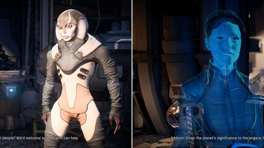 Back at the Pelaav Research Station you’ll be formally invited to send a research team down to Havarl (left). Get in contact with Addison to confirm the deal and earn more rewards (right).