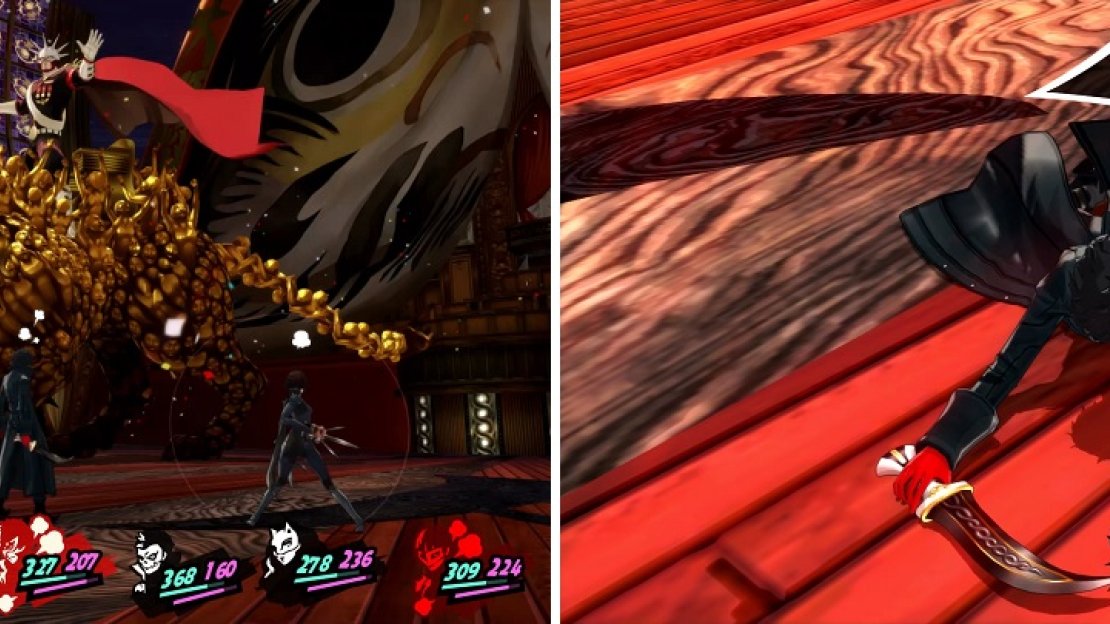 Be careful when the Beast tries to inflict rage on your party (left), as it repels physical attacks and you can kill yourself easily (right).
