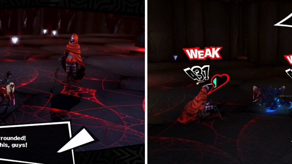 Your first battle with the Missionary will be an ambush favoring the enemy (left). The Revivers are weak to Bless and should be taken out immediate (right).