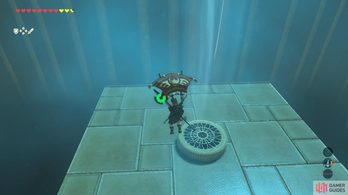 The circular disc on the ground is an indicator of an updraft