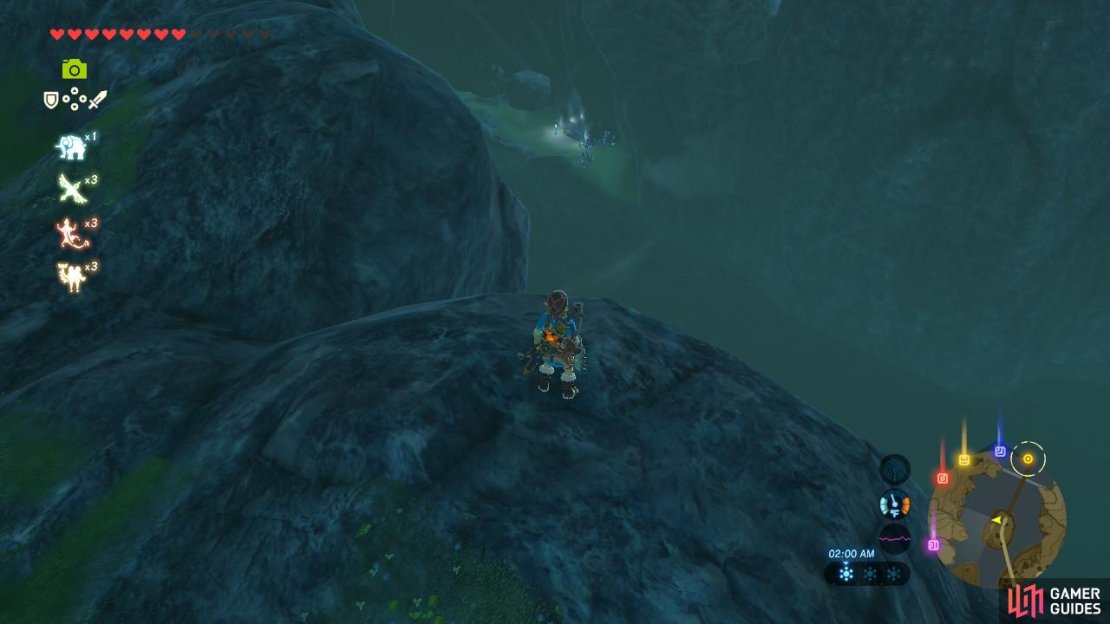 You can see the monument from the edge of the cliff