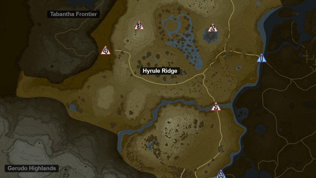 Locations of the floating platforms in the Ridgeland region.