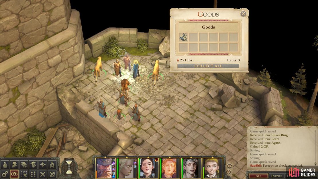 Loot around the exterior of the keep to find a Torag&rsquo;s Pendant,