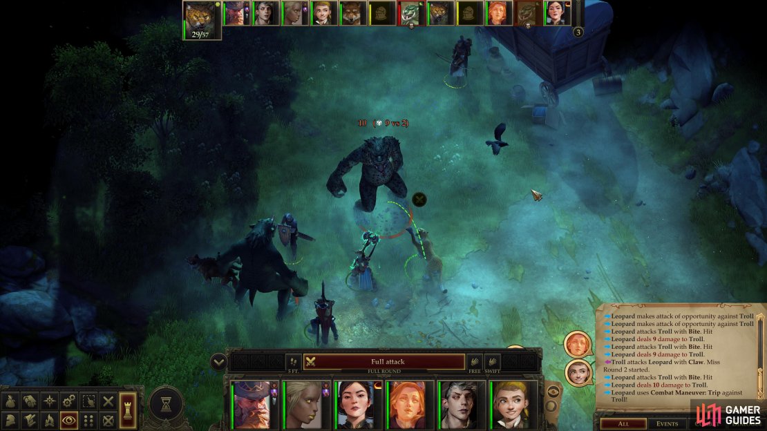 Defeat the trolls attacking Dalton and his retinue.
