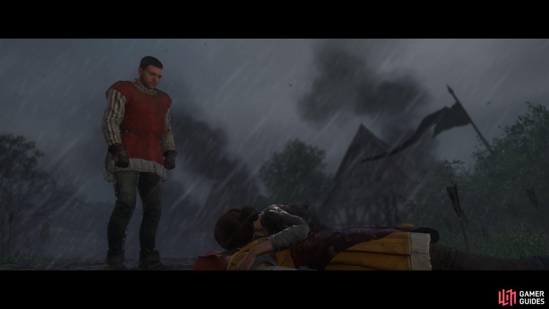 A cut scene follows in which Henry makes what little peace he can with the loss of his parents.