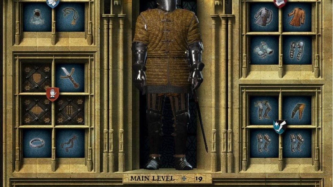 The knight setup will provide you with the most amount of defence and charisma, and should be counted as a necessity for most of the game.