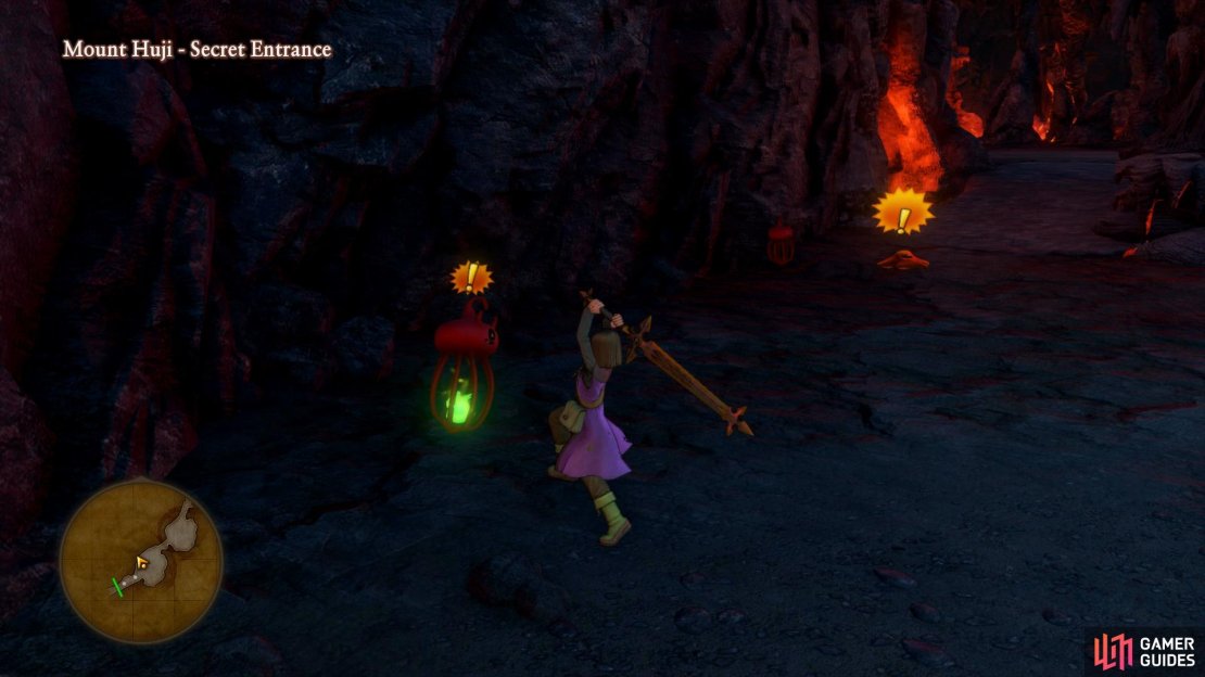 You’ll find many Lava Lamplings in Mount Huji’s secret entrance.