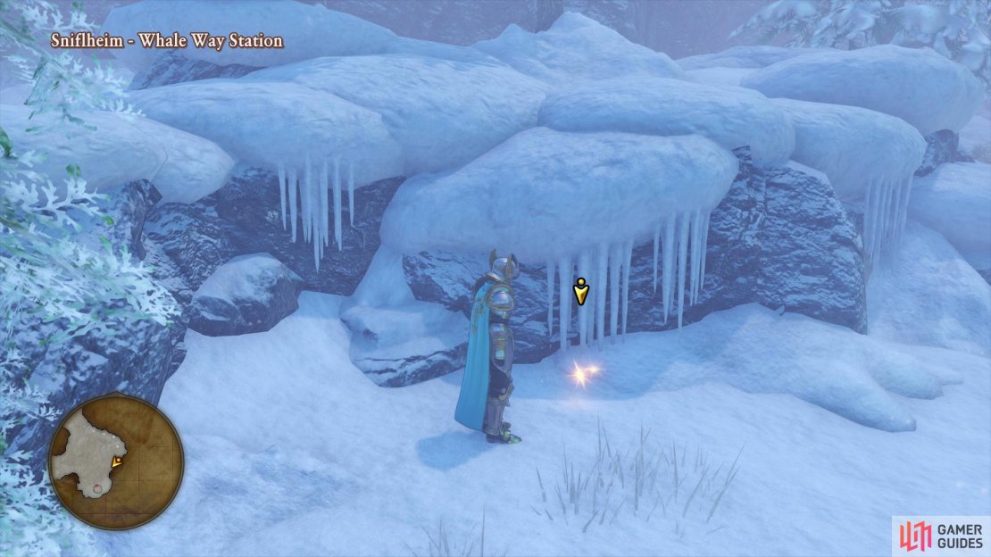 You’ll find the Crystal Lily to the southeast of the Whale Way Station.