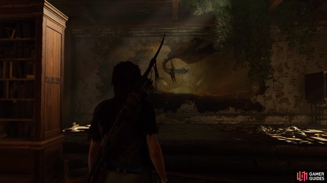 Approach the mural for a cutscene