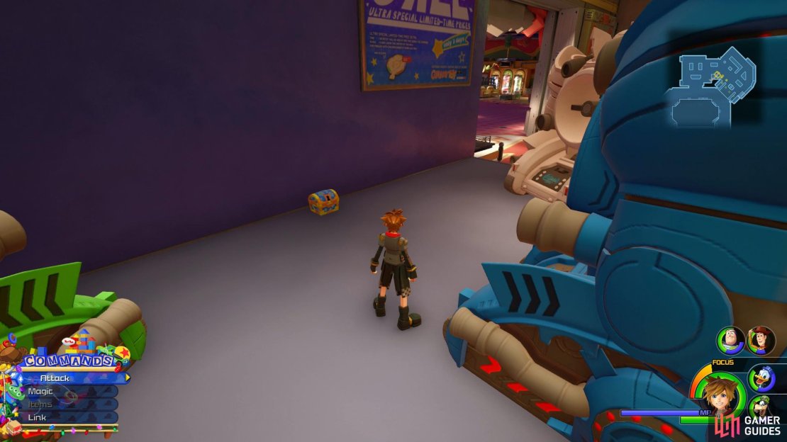 Look behind the Air Droids for this chest.