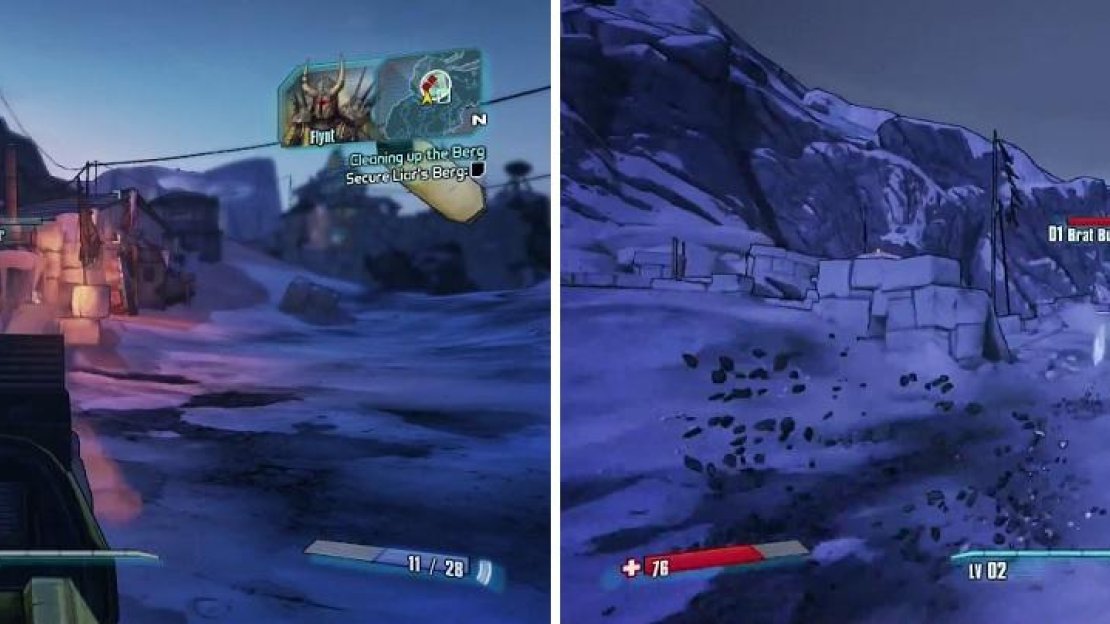 Not only do you have to clear the town of Bandits (left), but Bullymongs will also join the fray (right).