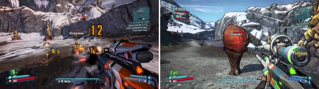 Varkids seem harmless at first, but if they go into their pods (right), they can evolve into stronger versions.