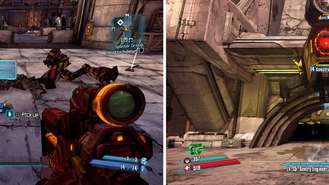 The Loader will be close to the entrance (left). The Constructor can be a very challenging foe (right).