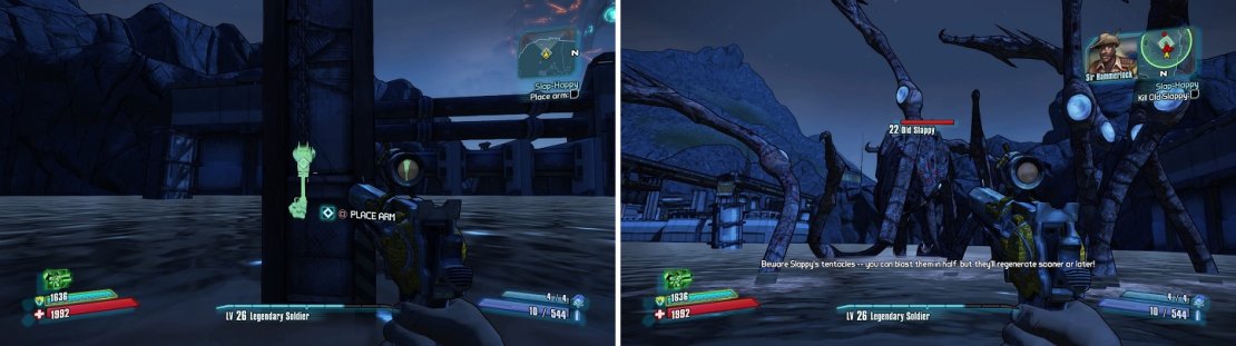 Place the arm and get ready for a HUGE Thresher!