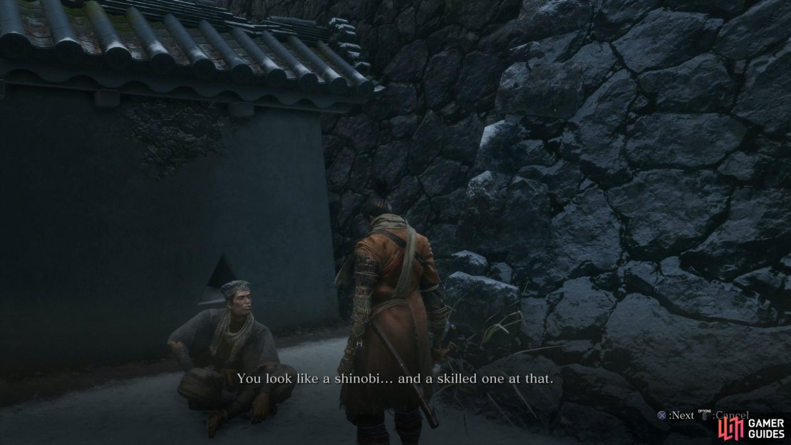 Be sure to aid this man for his assistance is needed later in your journey.