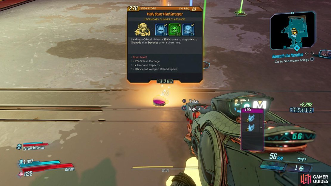 Katagawa Jr. drops a whole host of Legendary Class Mods, consider spending time to farm one.