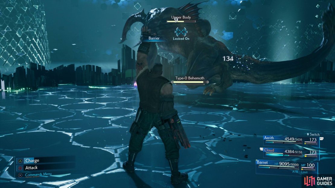 Cast Barrier on your party to limit the physical damage Behemoth deals to you.