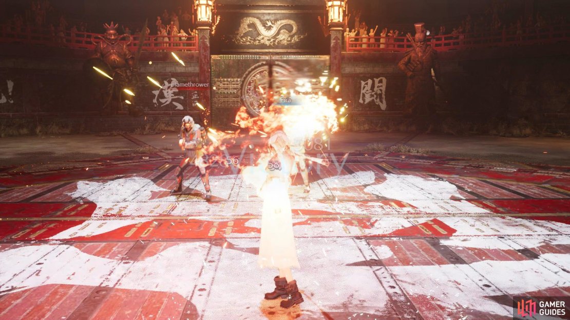 A single cast of Fira is enough to take out both Flametroopers.