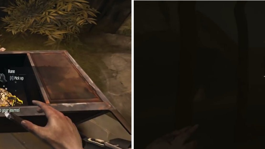The two Runes underneath the Hounds Pit with the Weepers are easy to find. One’s inside of the desk by the one Weeper (left) and the other’s behind the large metal bar gate underwater (right).