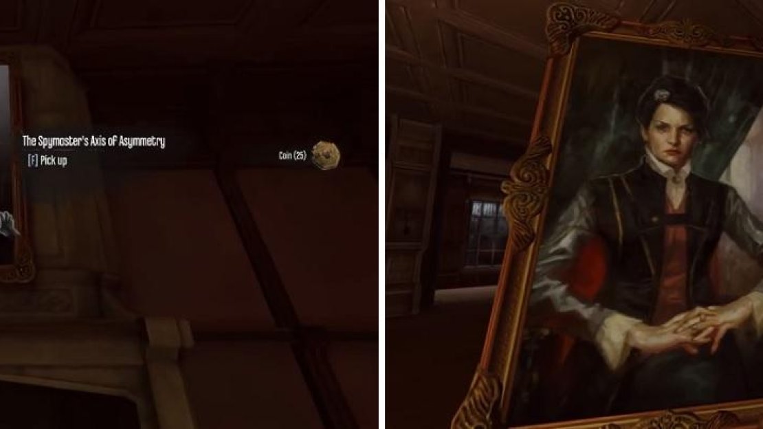 Both paintings can be found in the Boyle’s mansion, upstairs. One is randomly found in one of the bedrooms (left), while the other is in the middle of the room with the glass cases (right).