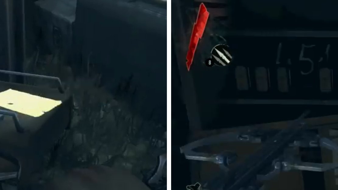 The note telling you to where to find the safe combination is right next to it, and the whiskey bottles are hiding it on the shelf right behind the safe.