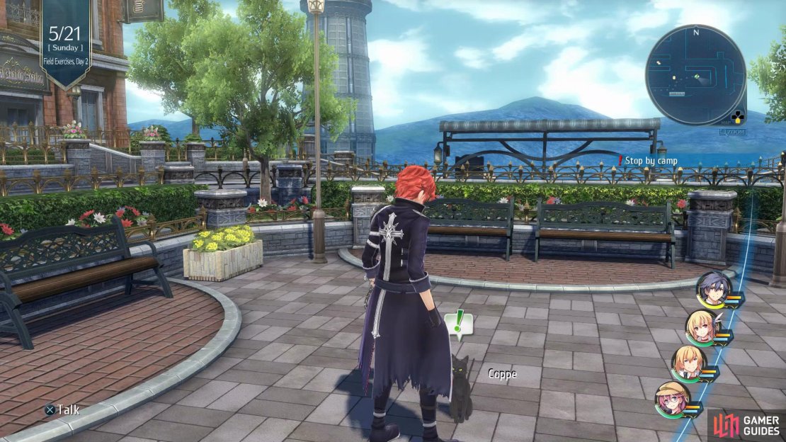 Head into the center of the Harbor to accept this Side Quest from Coppe.
