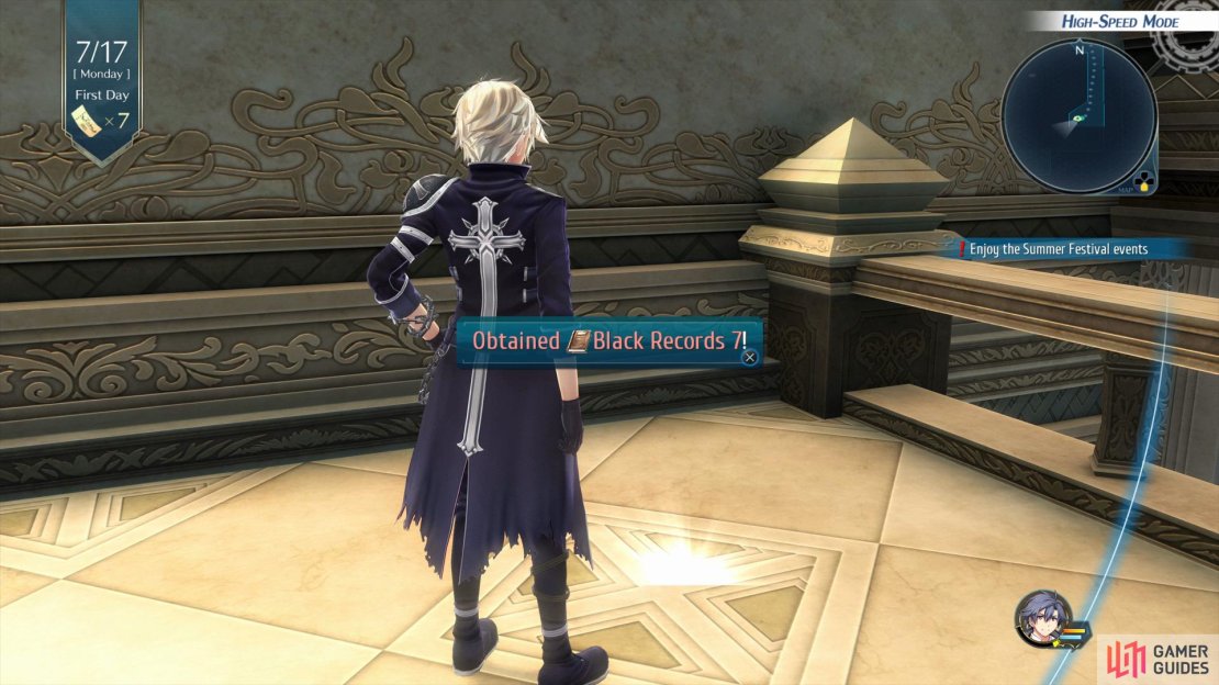 Head to the 2F of the Karel Imperial Villa to find the Black Records 7