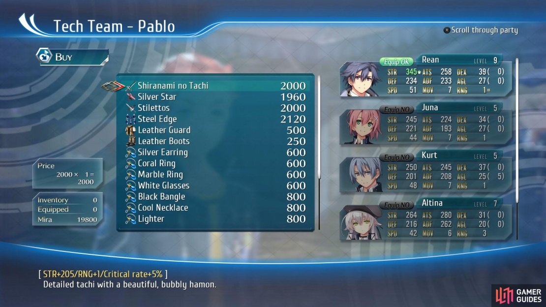Speak with Pablo to purchase some better weapons 