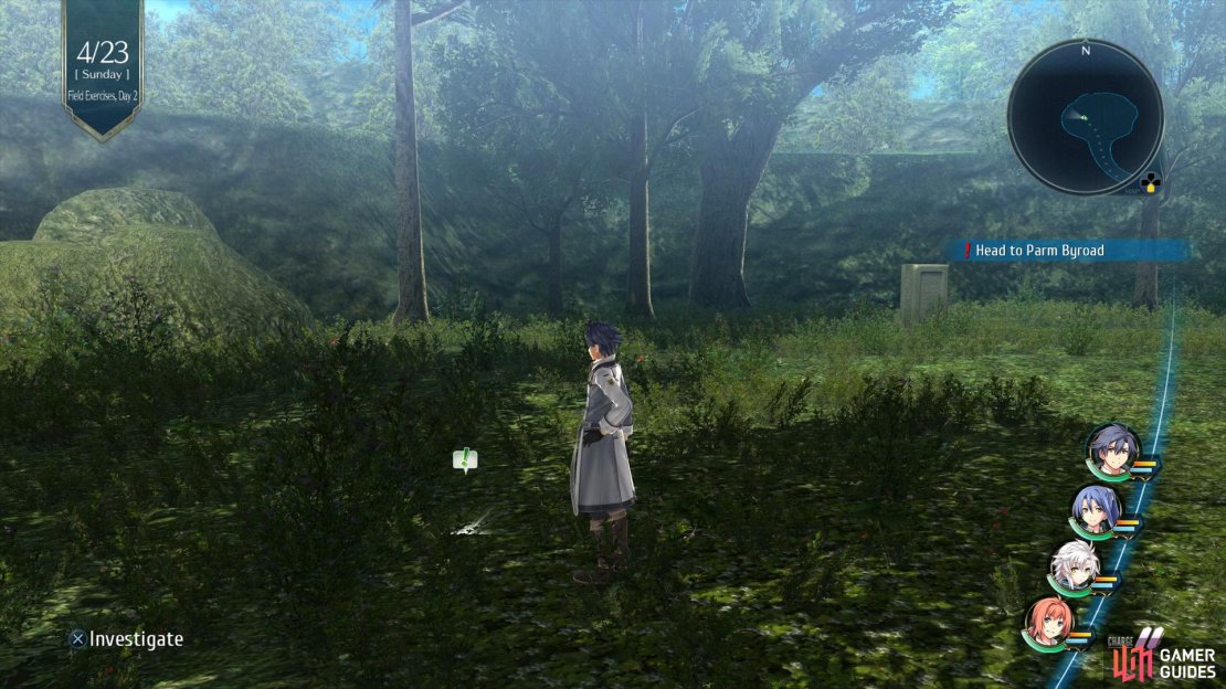 Return to the scene of the Zephyrantes battle on 4/22 to find the wallet.