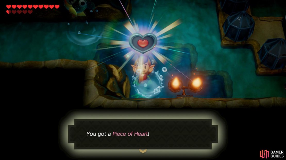 Head south of the Seashell Mansion an go down the stairs to find a Piece of Heart.