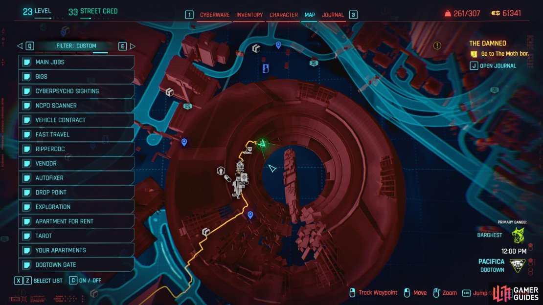 You’ll find the Relic Point in the northern part of the Metro Stadium.